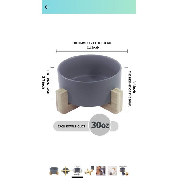 Ceramic Bowl For Pets, Dogs Or Cats - Picture 4 of 6